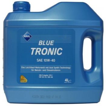 Моторное масло Aral BlueTronic 10W40 4L