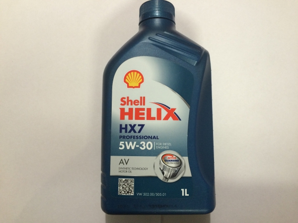 Моторное масло Shell Helix HX7 Professional AV 5w30 1L