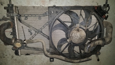 Вентилятор с радиатором Opel Astra H б/у на Опель Astra H